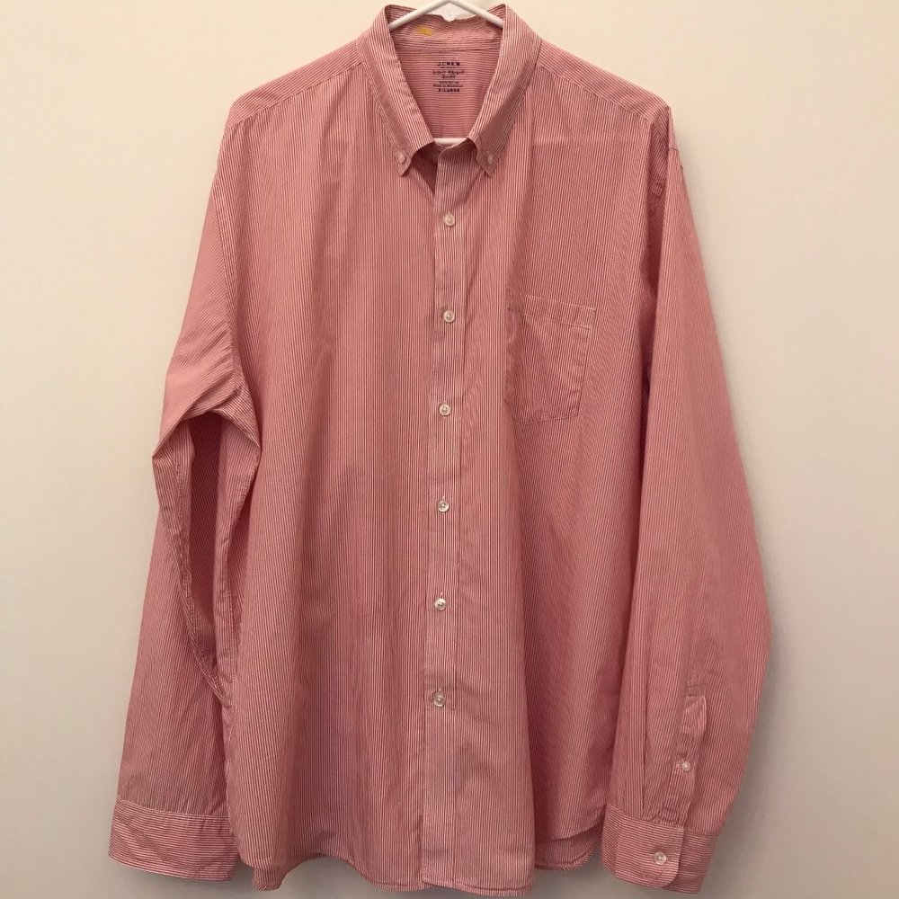 J. Crew Lightweight Button Down Striped Shirt XL